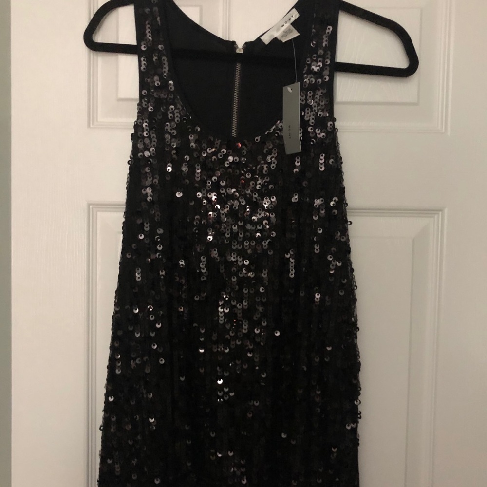 Black Sequin Shirt